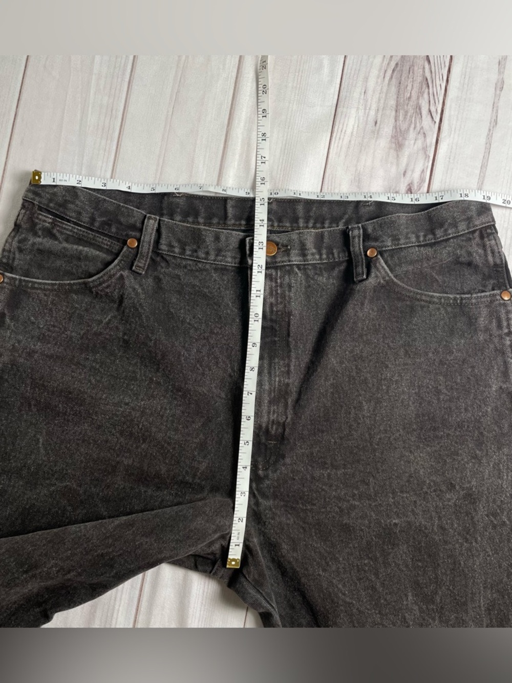 Wrangler Cowboy Cut Jeans Men’s 40x34* Black 1013MWZKL Faded Denim Western Rodeo - Picture 13 of 14